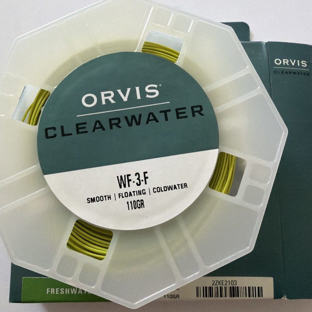 Orvis Clearwater Fly Line WF-3-F Moss 3 Weight Trout Floating 110gr 2ZKE2103